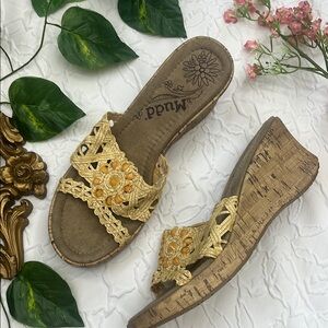 Vintage 90s Y2K Mudd Wedge Sandals
